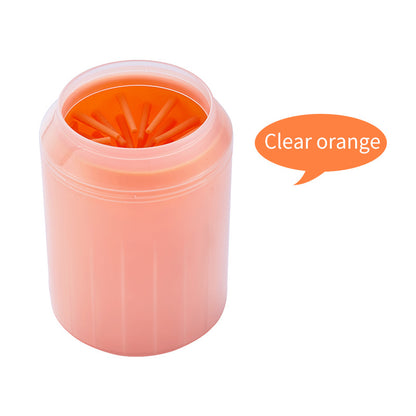 Pet Paw Cleaner Clear Orange