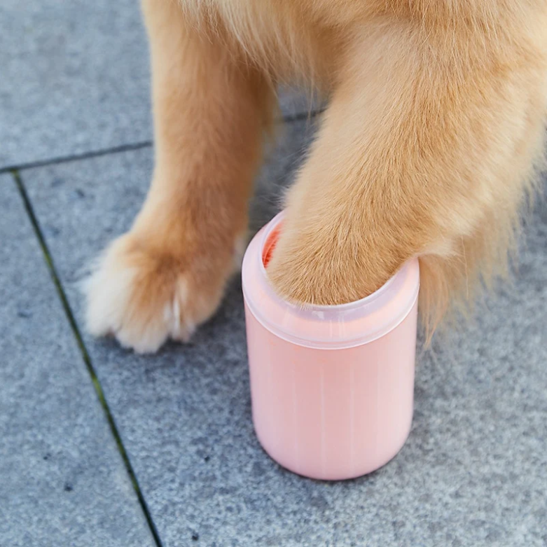 Pet Paw Cleaner in use